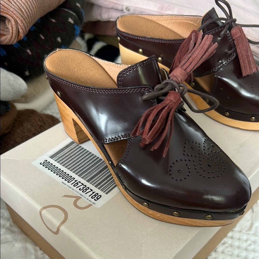 Pilcro Dark Brown Loafers with  Tassels